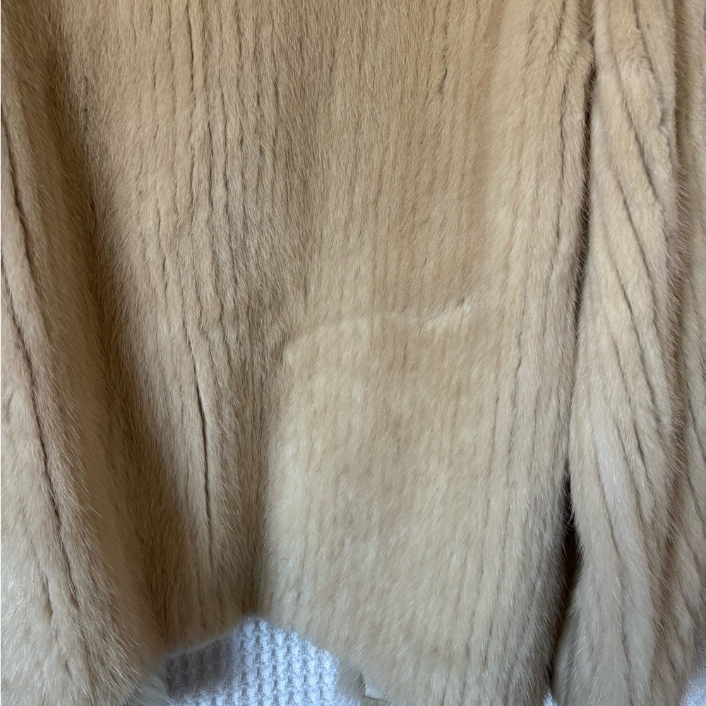 Vintage Mink Fur Coat Tan - Picture 13 of 13